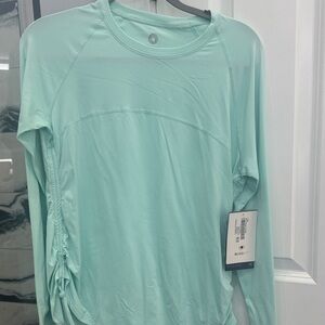 Women's Light Blue Long Sleeve Top